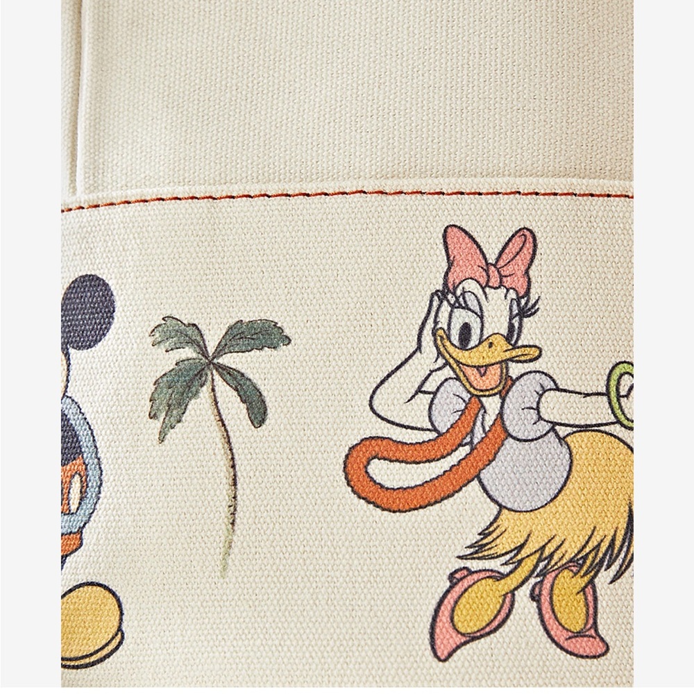 Zara Home x Disney Canvas Drawstring Bucket Bag with Disney Hula Characters - Picture 13 of 14